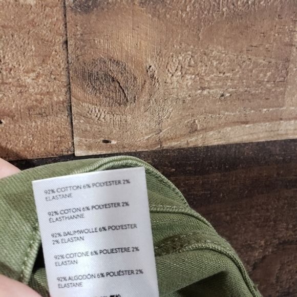 Free People army green raw hem high rise jeggings NWT woman's size 30 - Picture 7 of 8